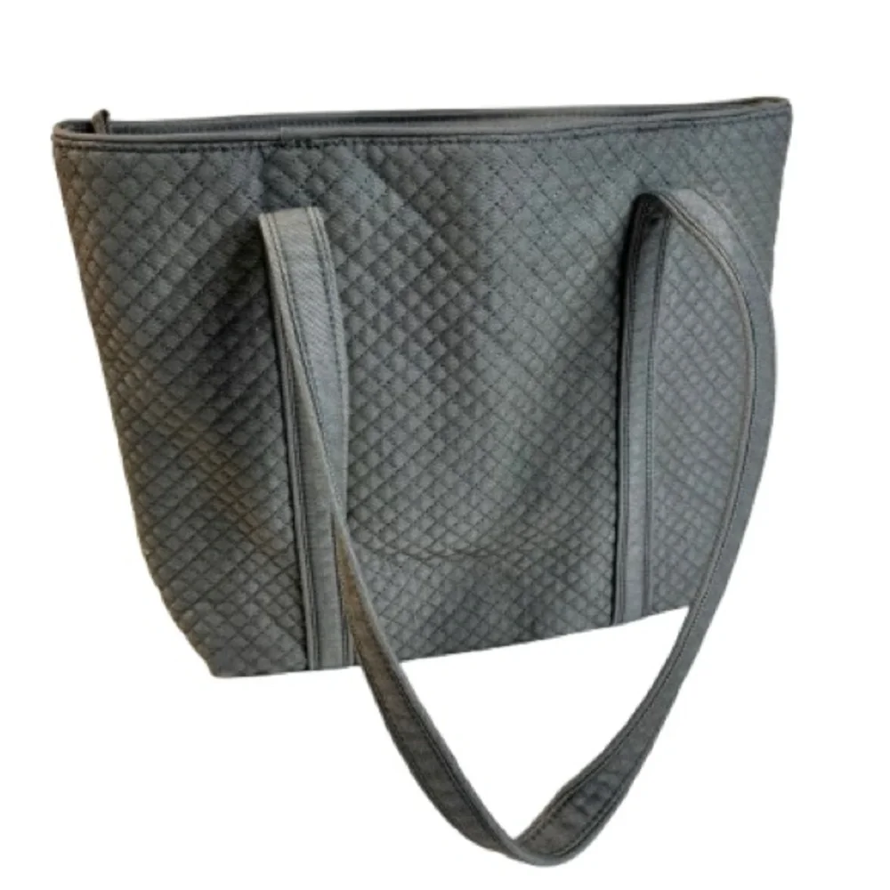 Vera Bradley Gray Quilted Tote
